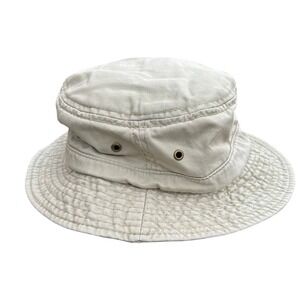 Conner Handmade Hats Organic Cotton Bucket Hat Medium Beige Safari Boonie